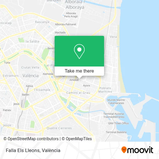 Falla Els Lleons map