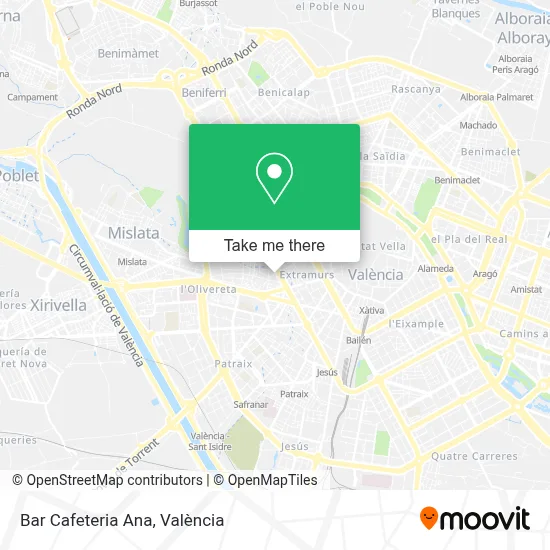 Bar Cafeteria Ana map