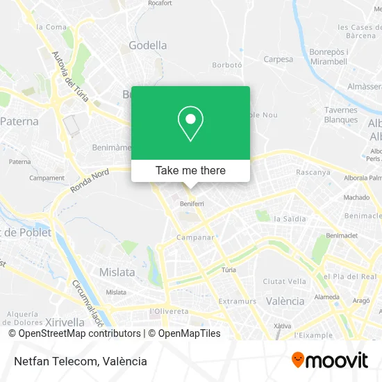 Netfan Telecom map