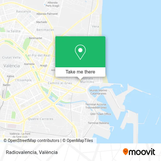 Radiovalencia map