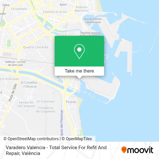 Varadero Valencia - Total Service For Refit And Repair map