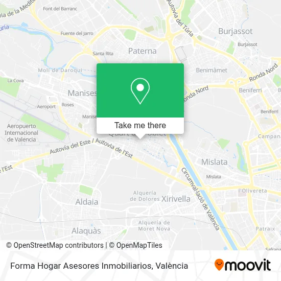 Forma Hogar Asesores Inmobiliarios map