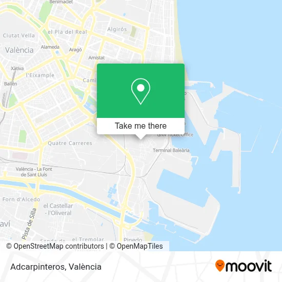 Adcarpinteros map