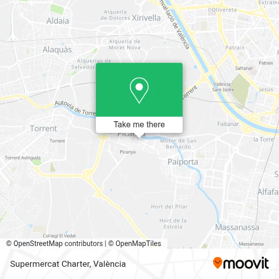 Supermercat Charter map