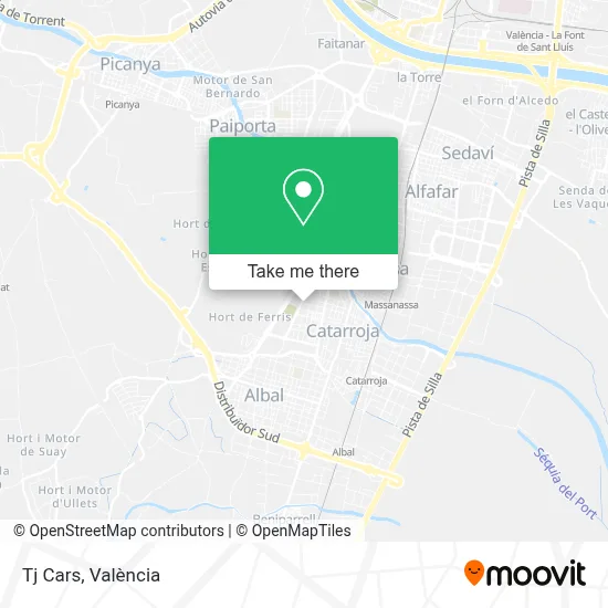 Tj Cars map