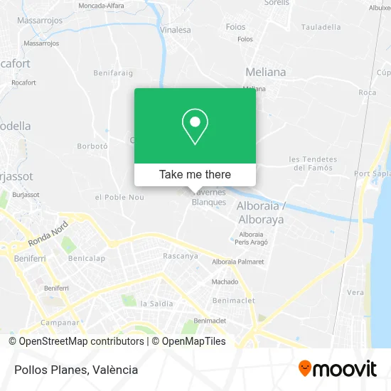 Pollos Planes map