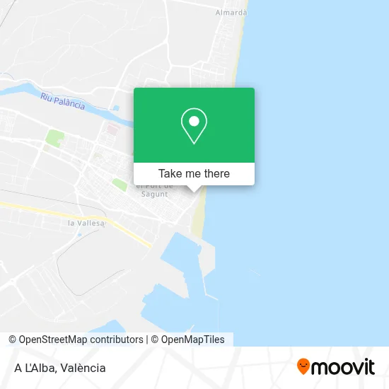 A L'Alba map