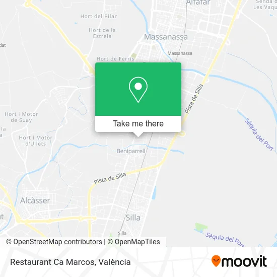 Restaurant Ca Marcos map