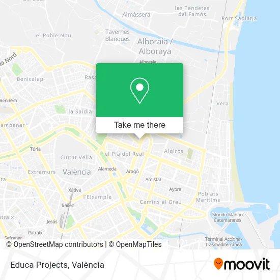 Educa Projects map