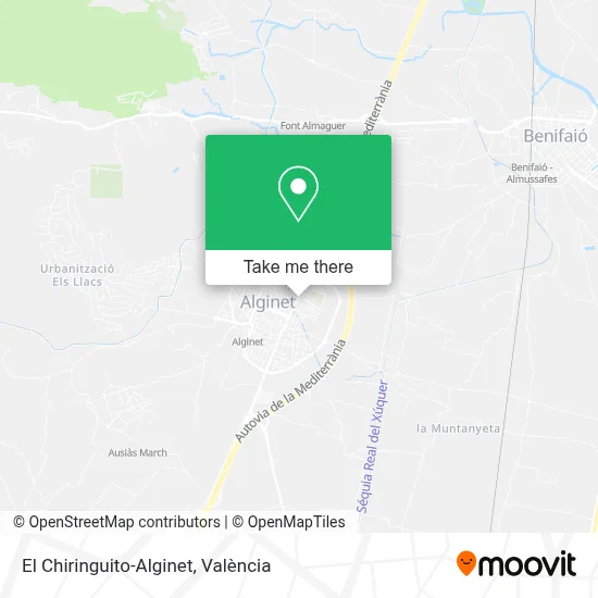 El Chiringuito-Alginet map