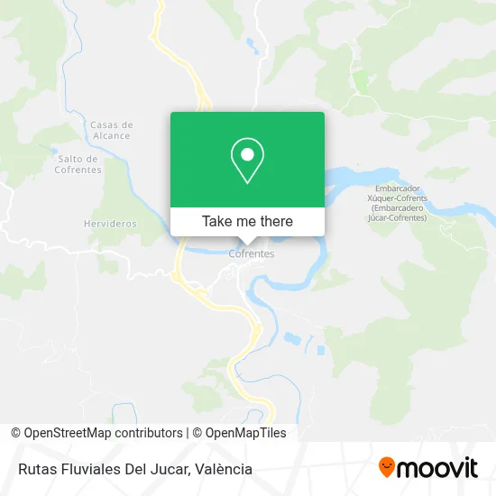 Rutas Fluviales Del Jucar map
