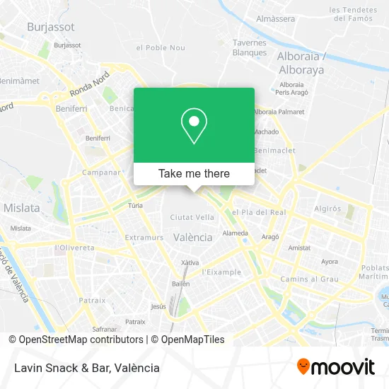 Lavin Snack & Bar map
