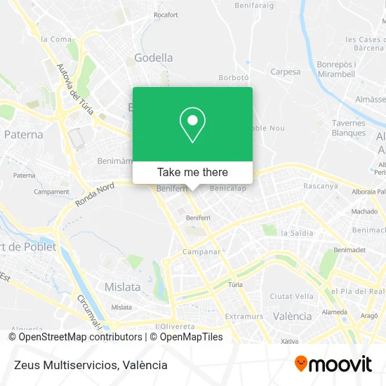Zeus Multiservicios map