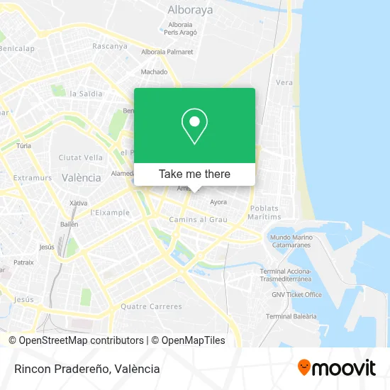 Rincon Pradereño map