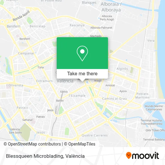 Blessqueen Microblading map