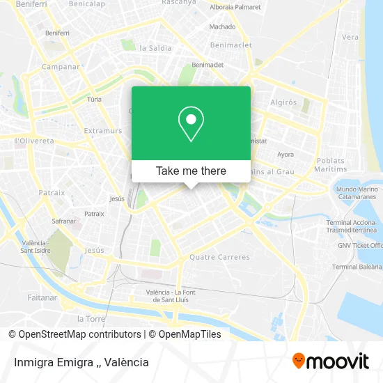 Inmigra Emigra , map