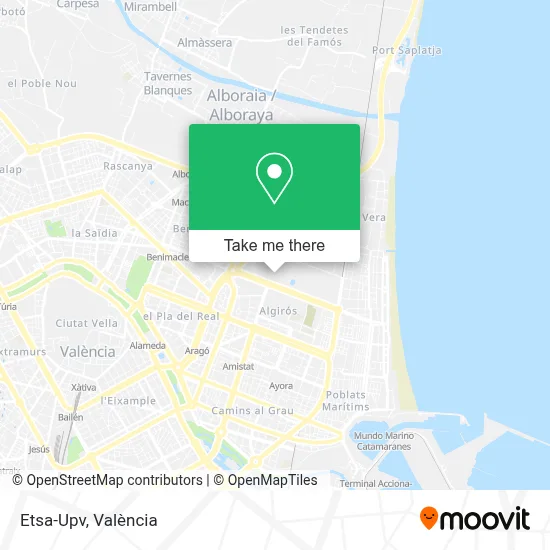 Etsa-Upv map