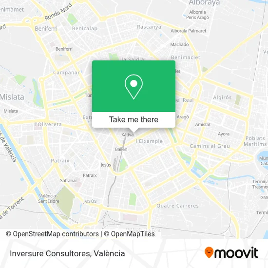 Inversure Consultores map