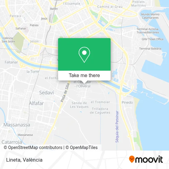 Lineta map