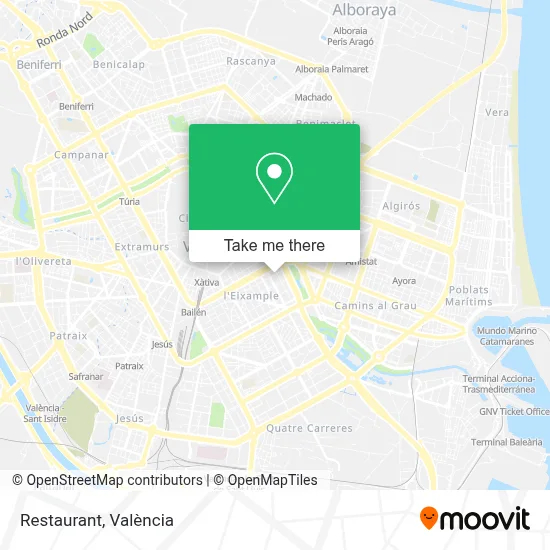 Restaurant map