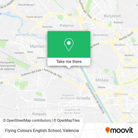 Flying Colours English School map