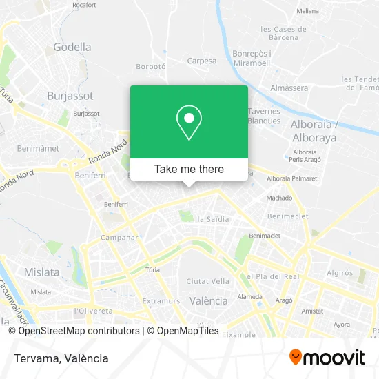 Tervama map