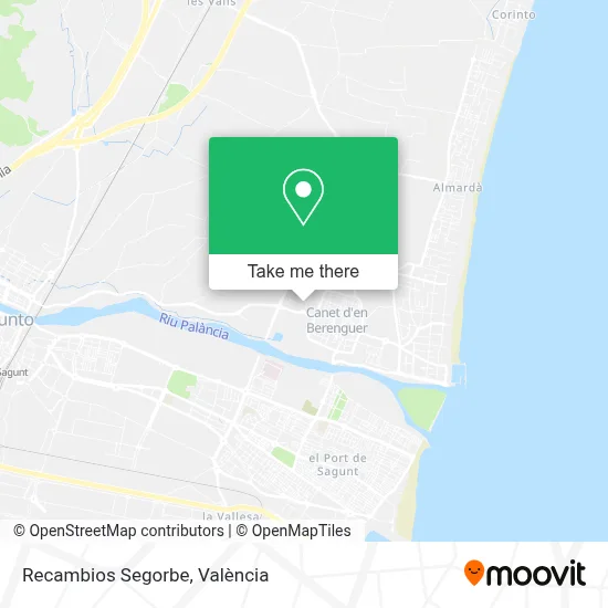 Recambios Segorbe map