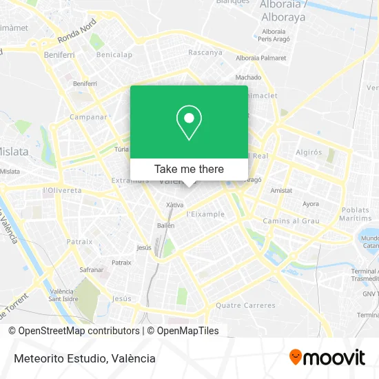Meteorito Estudio map