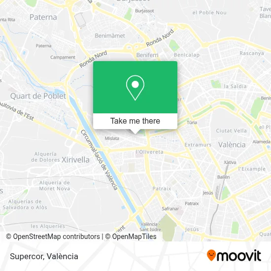 Supercor map