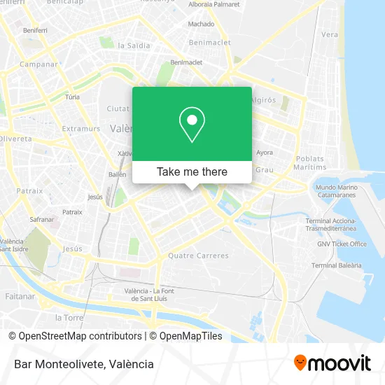 Bar Monteolivete map