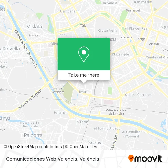 Comunicaciones Web Valencia map
