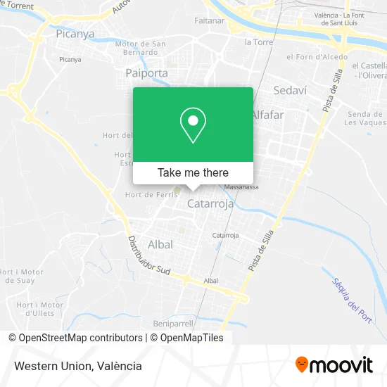 Western Union map