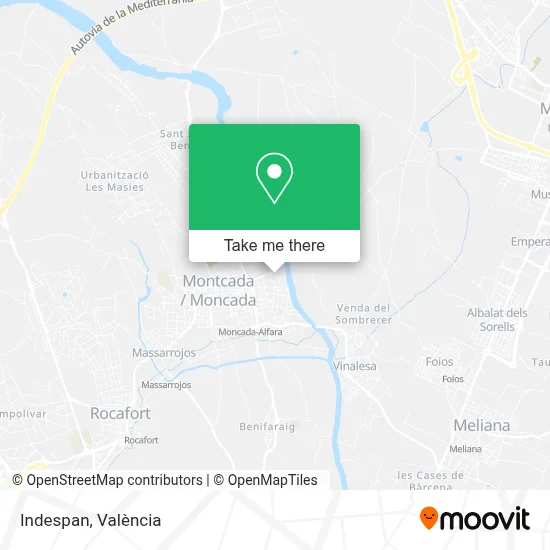 Indespan map