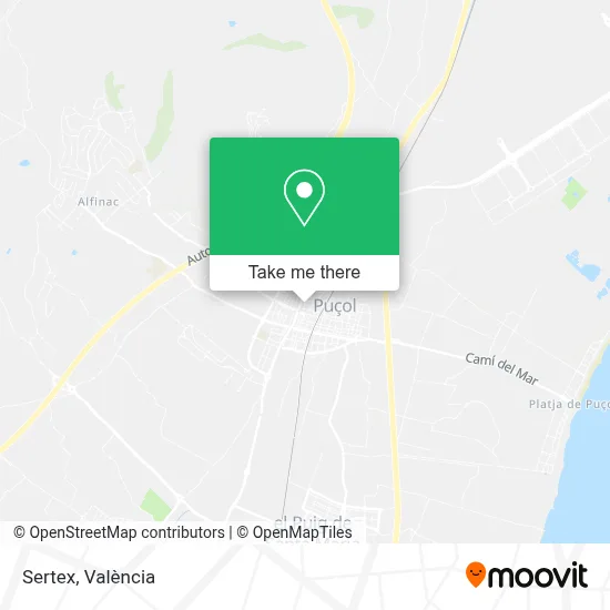 Sertex map
