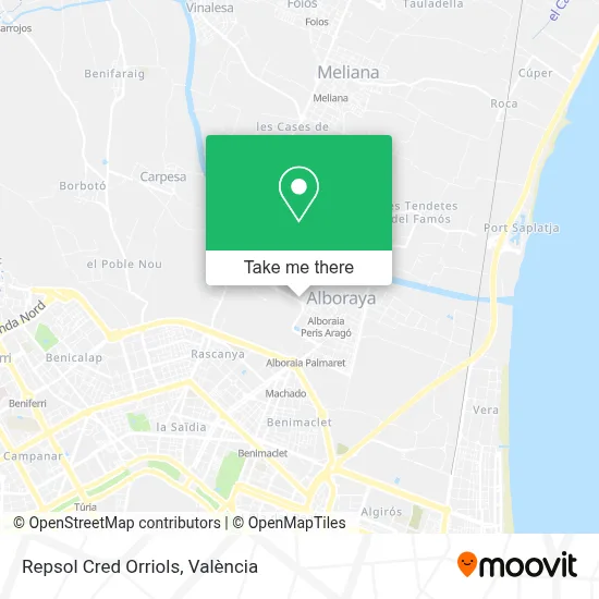 Repsol Cred Orriols map