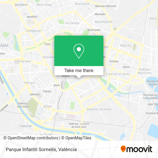 Parque Infantil Sornells map