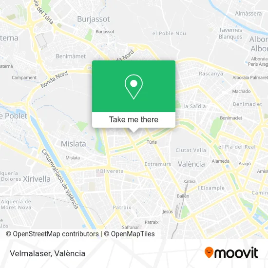 Velmalaser map