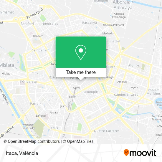 Ítaca map