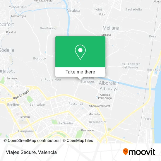 Viajes Secure map
