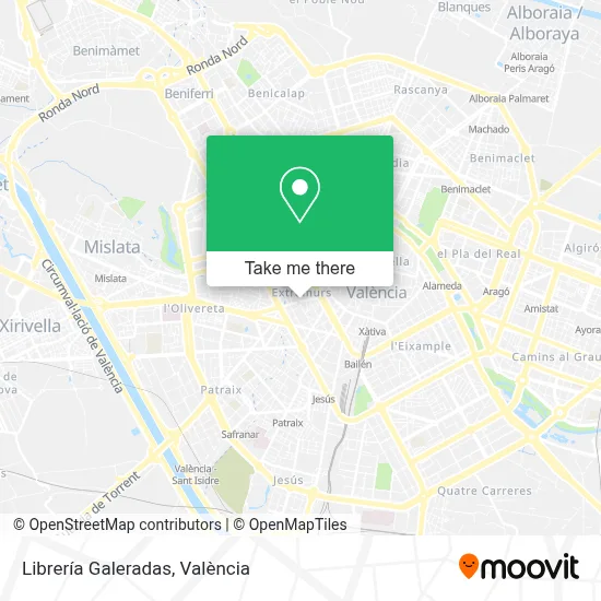 Librería Galeradas map