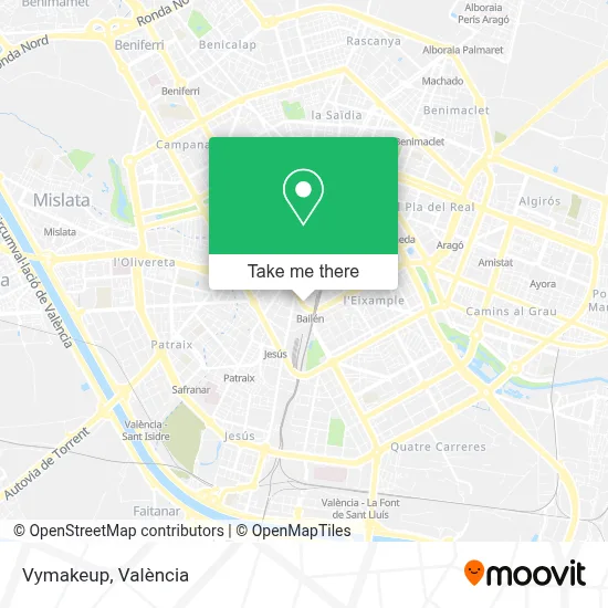 Vymakeup map