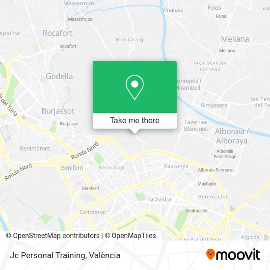 Jc Personal Training map