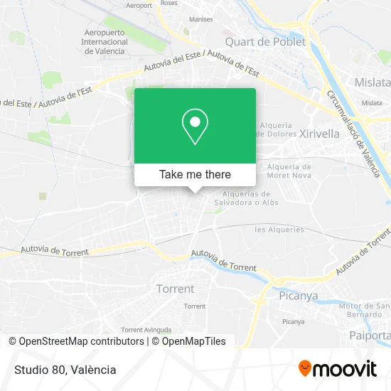 Studio 80 map