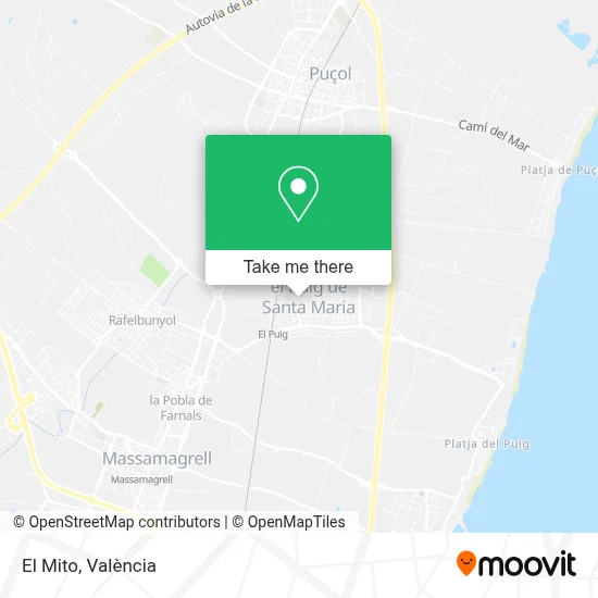 El Mito map