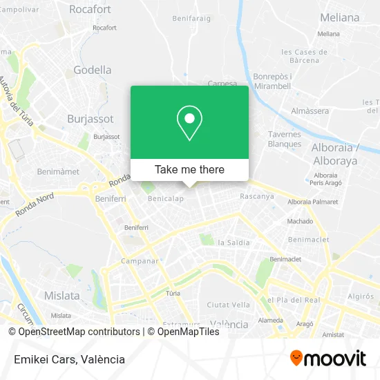Emikei Cars map