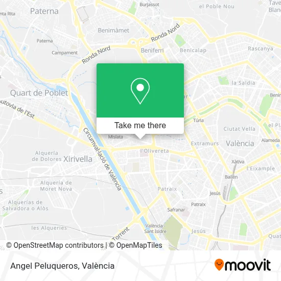 Angel Peluqueros map