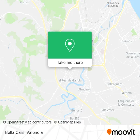 Bella Cars map
