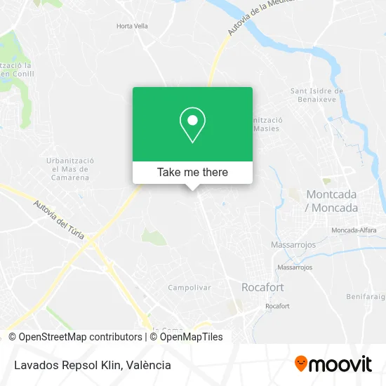 Lavados Repsol Klin map