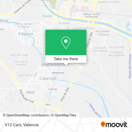 V12 Cars map