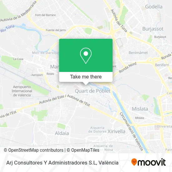 Arj Consultores Y Administradores S.L map